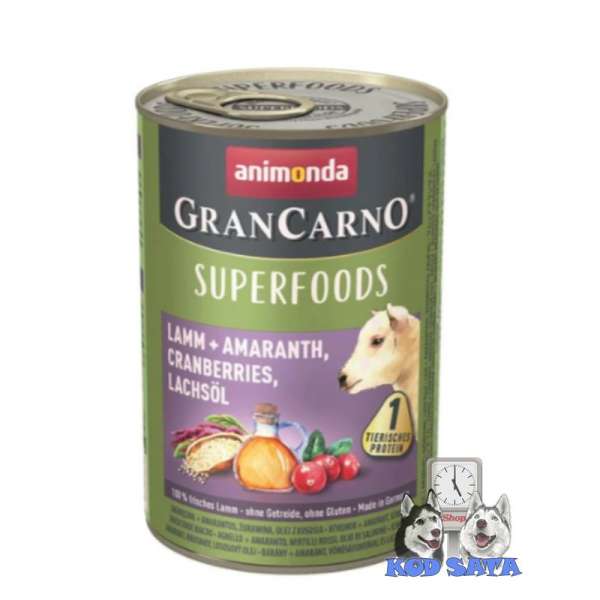 Animonda Gran Carno Single, Superfood - Jagnjetina, Amarant 400g  