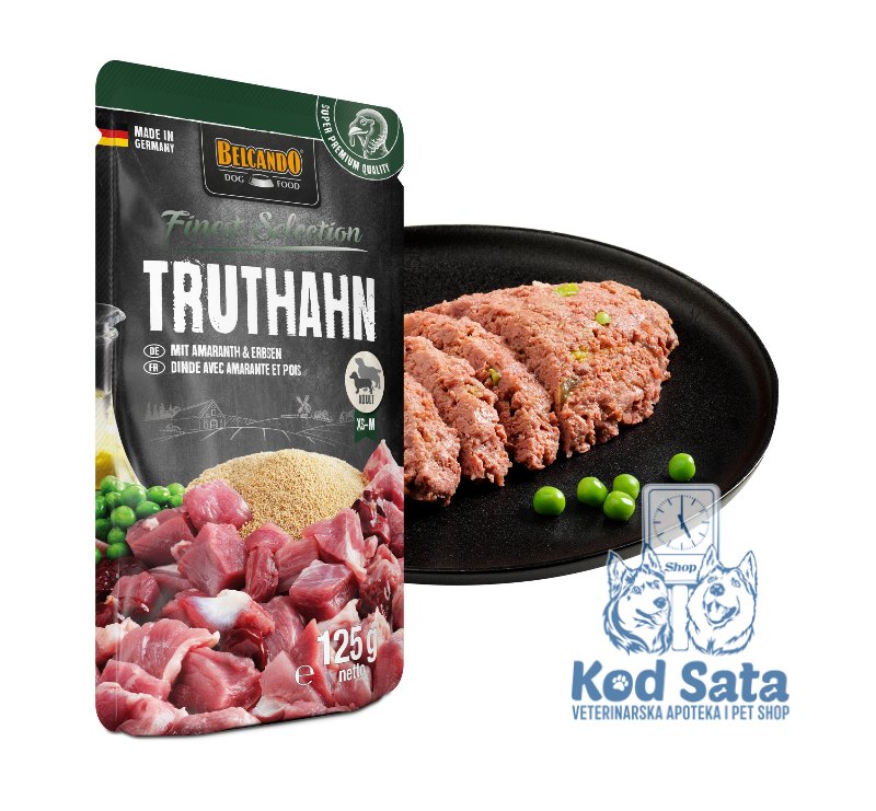 Belcando Ćurka Vlažna Hrana Za Pse – Ćuretina Sa Amarantom I Graškom 125g 