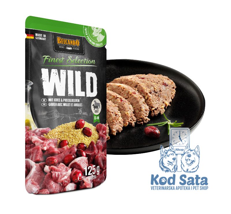 Belcando Divljač Vlažna Hrana 125g – Srnetina Sa Prosom i Brusnicama 125g