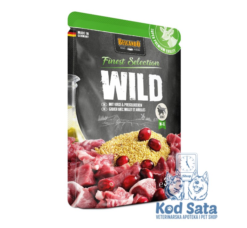 Belcando Divljač Vlažna Hrana – Srnetina Sa Prosom i Brusnicama 300g