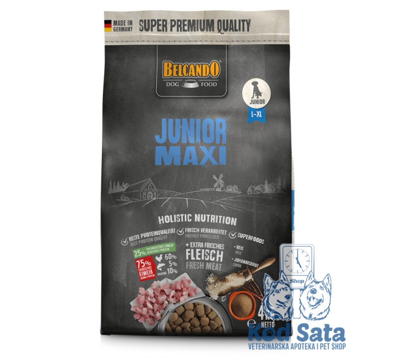 Belcando Junior Maxi Suva Hrana Za Tinejdž Štence Velikih Rasa, Piletina 12,5kg
