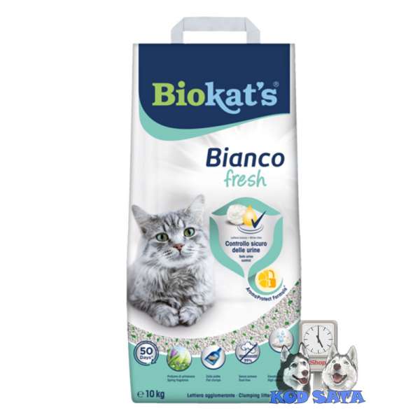 Biokats Posip Za Mačke, Bianco Fresh 10kg