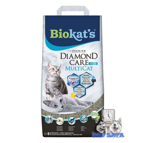 Biokats Posip Za Mačke, Diamond Care Multicat 8l