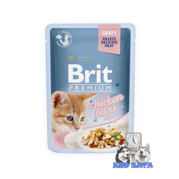 Brit Premium Fileti Za Mačiće, Piletina u Sosu 85g
