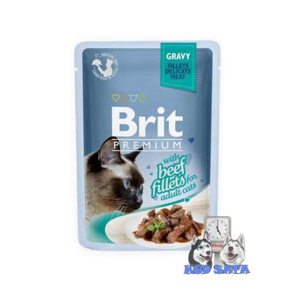 Brit Premium Fileti Za Mačke, Govedina u Sosu 85g