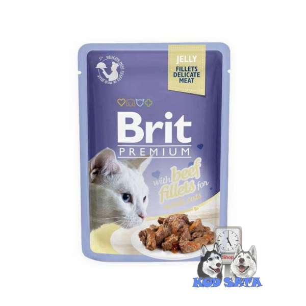 Brit Premium Fileti Za Mačke, Govedina u Želeu 85g