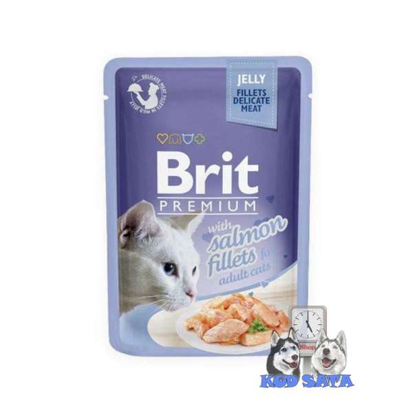Brit Premium Fileti Za Mačke, Losos u Želeu 85g