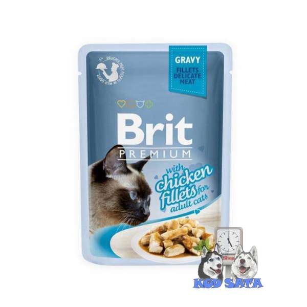 Brit Premium Fileti Za Mačke, Piletina u Sosu 85g
