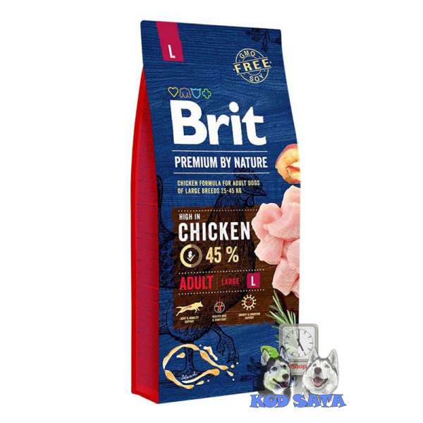 Brit Premium Hrana Za Odrasle Pse Velikih Rasa, Piletina