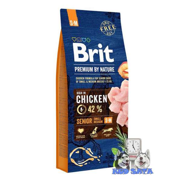 Brit Premium Hrana Za Starije i Matore Pse Malih i Srednjih Rasa, Piletina 3kg