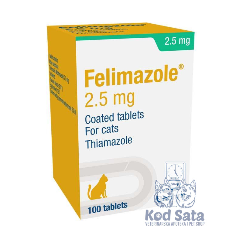 Dechra Felimazole, Lek za Mačke sa Hipertireozom 2.5mg