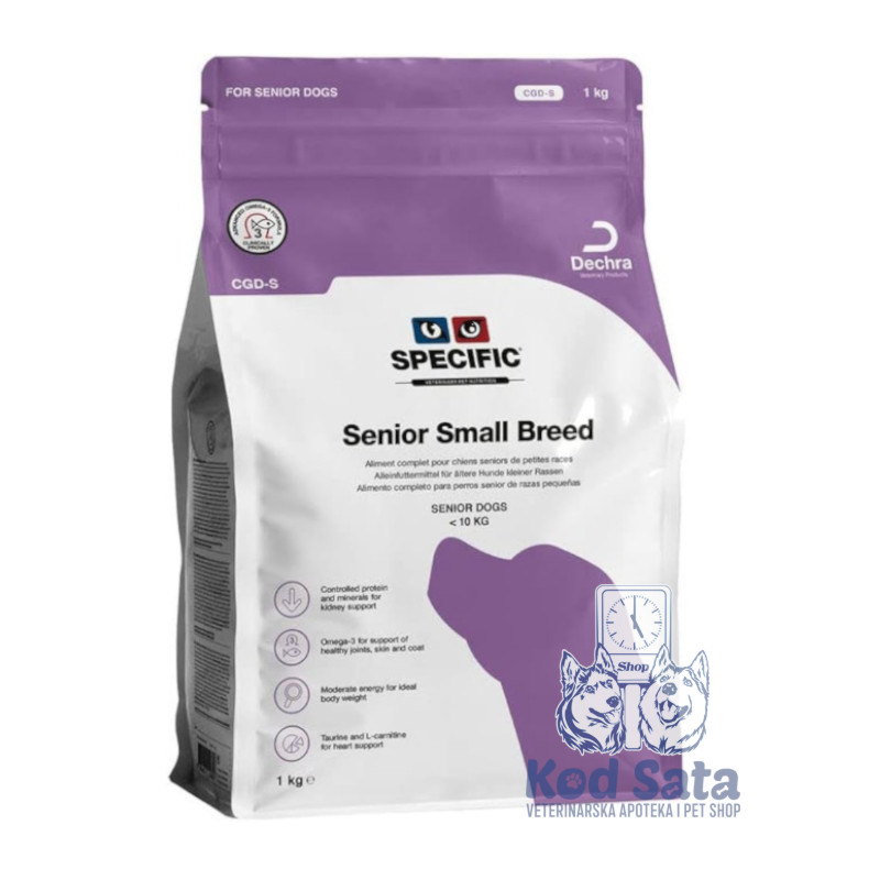Dechra Specific CGD-Senior- Hrana Za Pse Starije Pse Malih Rasa 4kg