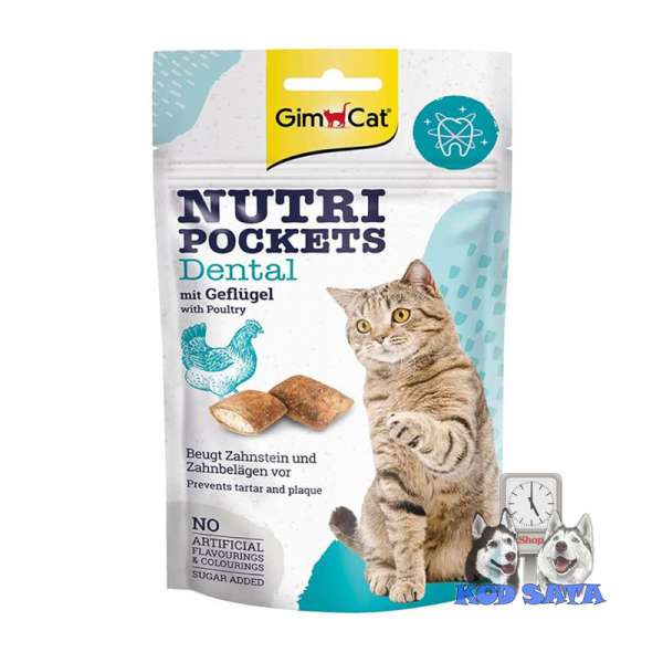 GimCat Nutri Pockets Dental Poslastica Za Mačke 60g