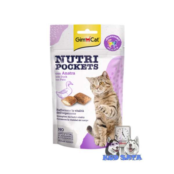 GimCat Nutri Pockets Poslastica Za Mačke Sa Pačetinom 60g