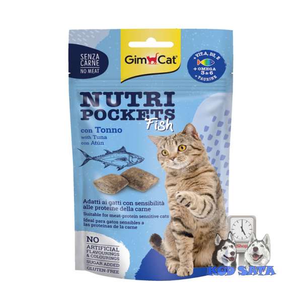 GimCat Nutri Pockets Poslastica Za Mačke, Tuna 60g
