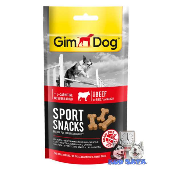 GimDog Sport Snack Poslastica Za Trening Psa, Govedina 60g
