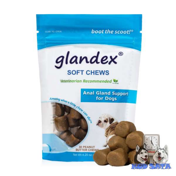 Glandex Za Pse, Poslastice Za Podršku Funkcije Analne Žlezde 30kom