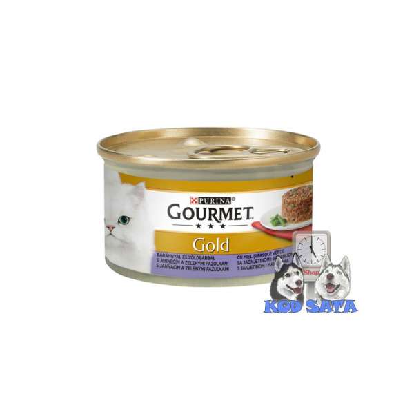 Gourmet Gold Konzerva za mačke Jagnjetina i Boranija Savoury Cake 85g