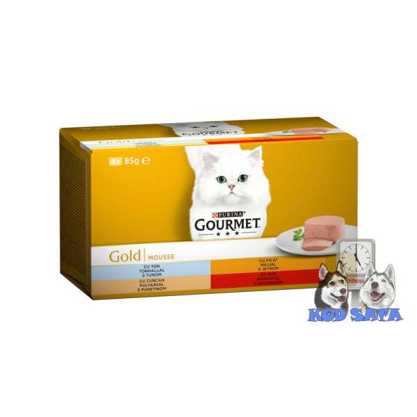 Gourmet Gold Multipack Za Mačke Mousse 4x85g