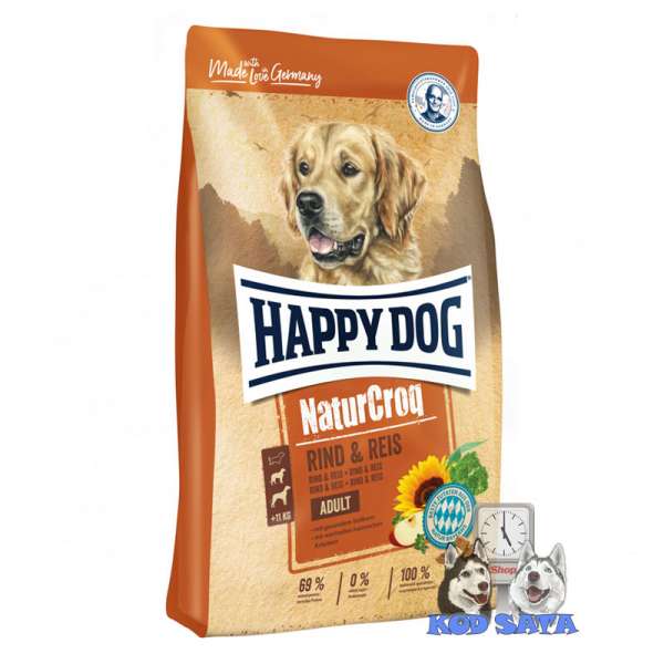 Happy Dog Naturcroq Hrana Za Pse, Govedina-Pirinač 15kg