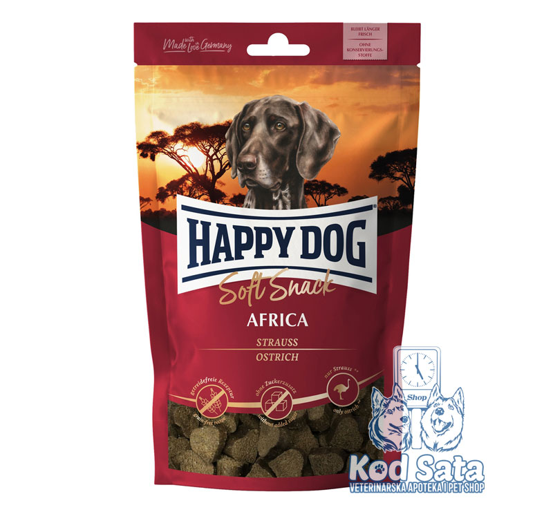 Happy Dog Afrika, Meka Poslastica Za Pse, Noj 100g