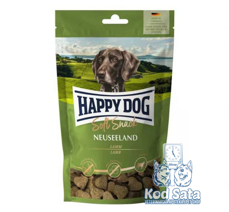 Happy Dog Novi Zeland, Poslastice Za Pse Jagnjetina 100g