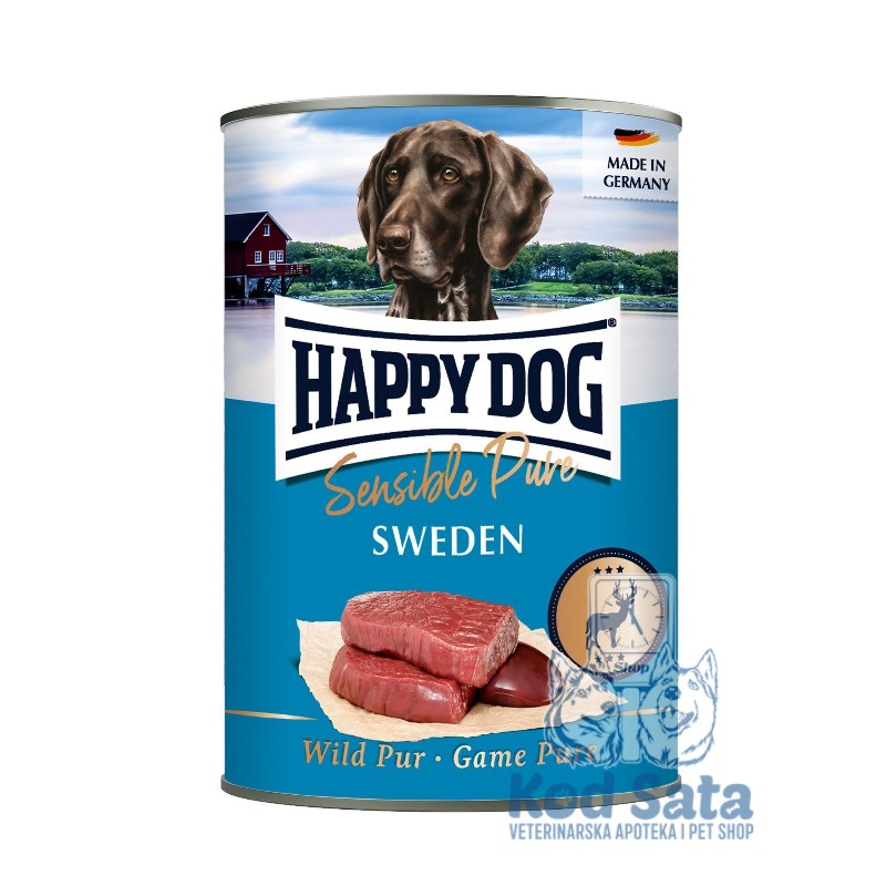 Happy Dog Sweden Konzerva Za Pse, Divljač 400g
