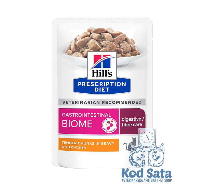 Hill's GI Biome, Sosići za Mačke Podrška Varenju, Sa Piletinom 85g