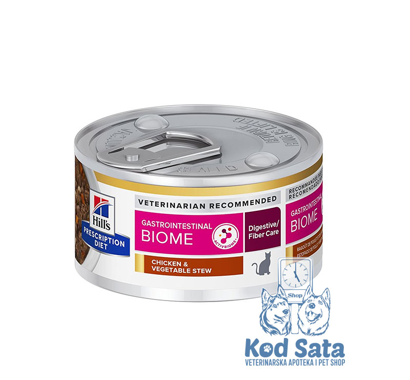 Hill's GI Biome, Vlažna Hrana za Mačke Podrška Varenju, Sa Piletinom i Povrćem 82g
