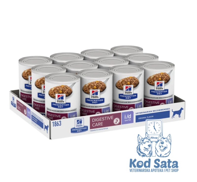 Hills I/D Digestive Low Fat Čorba Piletina i Povrće 354g x 12 kom