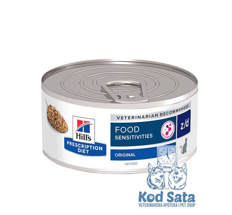 Hills Z/D Food Sensitives, Konzerva za Mačke Sa Osetljivošću Na Hranu Sa Piletinom 156g x 24kom