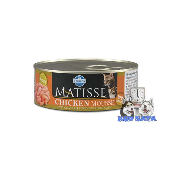 Matisse Mousse Za Mačke Piletina 85g 