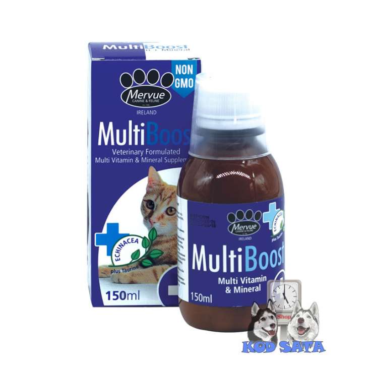 Mervue MultiBoost Multivitamini i Minerali, Sirup Za Mačke150ml