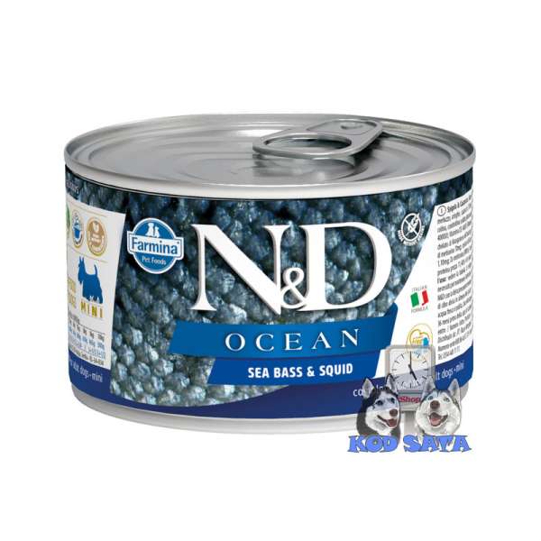 N&D Ocean Grgeč i Lignje 140g