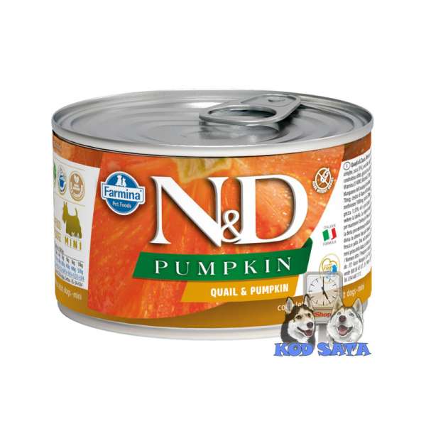 N&D Pumpkin Prepelica 140g