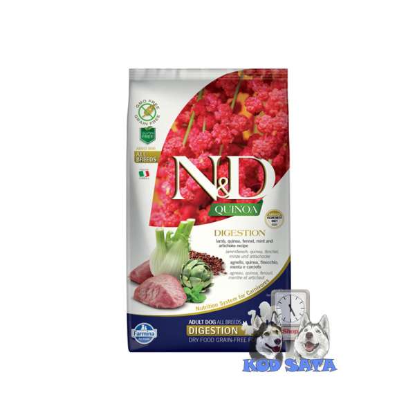 N&D Quinoa Digestion Jagnjetina/Komorač 2,5kg