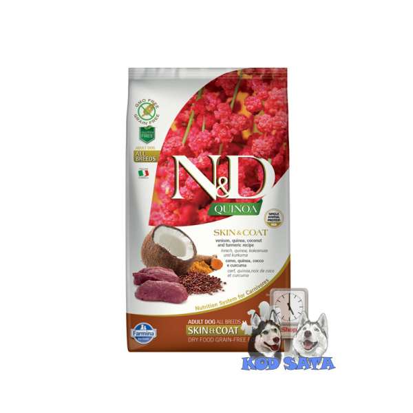 N&D Quinoa Skin&Coat Divljač/Kokos 2,5kg