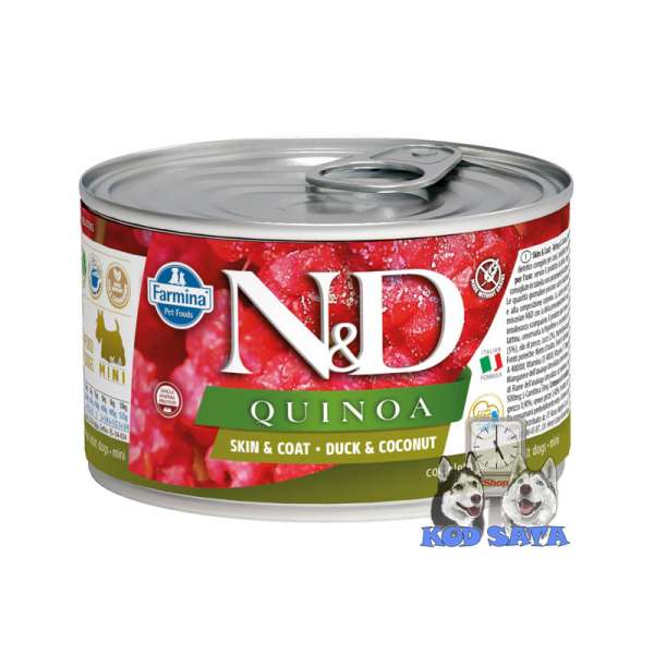 N&D Quinoa Skin & Coat Pačetina i Kokos 140g