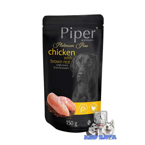 Piper Platinum Pure Kesica Za Pse, Piletina i Smeđi Pirinač 150g