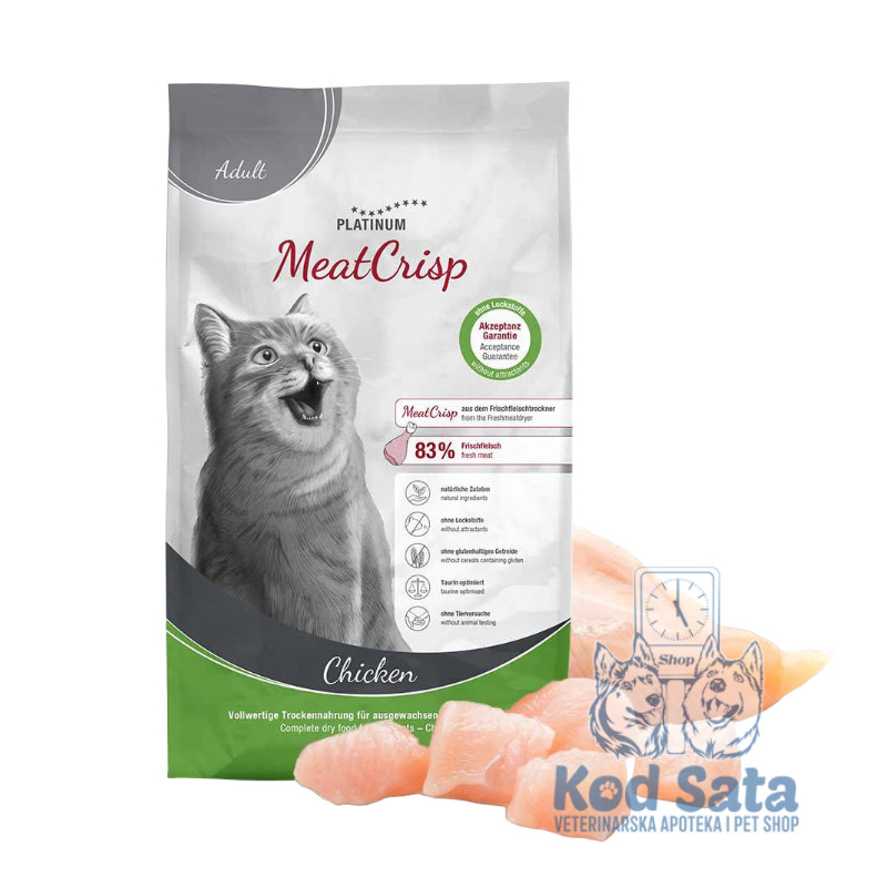 AKCIJA! Platinum MeatCrisp, Hrana Za Mačke, Piletina 3kg