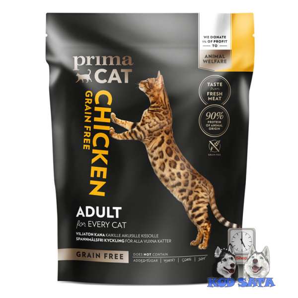 Primacat Hrana Za Mačke Bez Žitarica, Piletina 1,4kg
