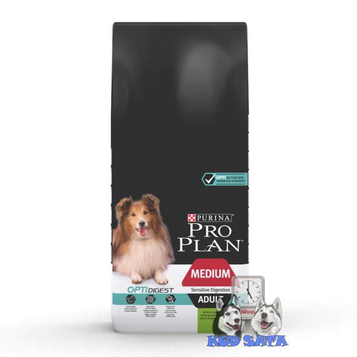 Pro Plan Hrana Za Pse, Medium Adult Sensitive Digestion Jagnjetina 14kg
