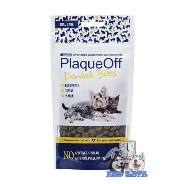 Proden PlaqueOff Dental Bites, Poslastice Za Uklanjanje Plaka i Kamenca 60g