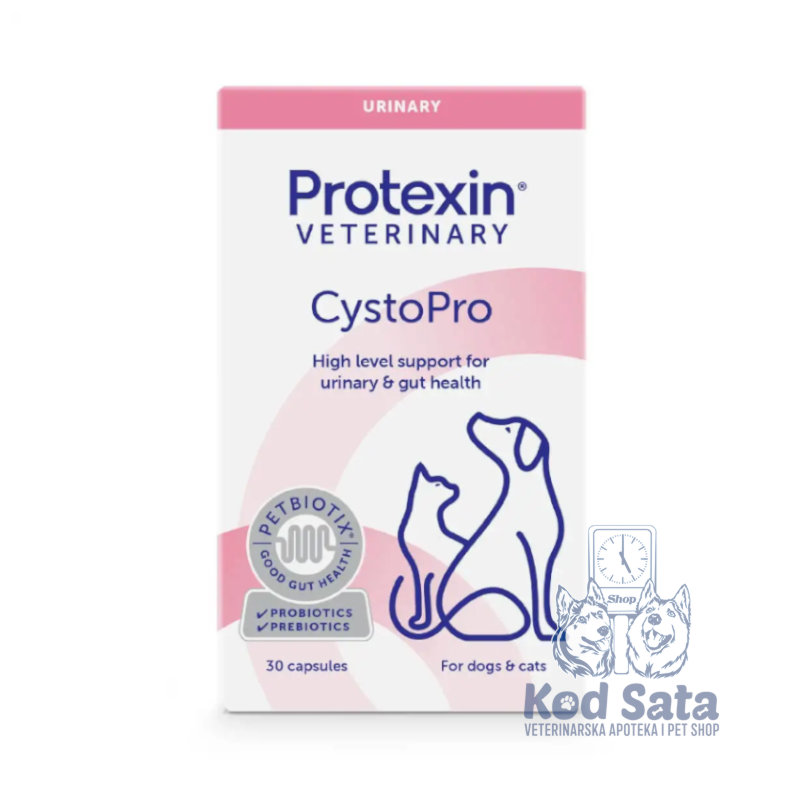 Protexin CystoPro, Urinarni Preparat Sa Brusnicom Za Pse I Mačke 30kaps.