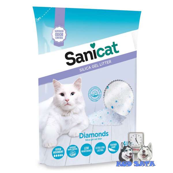 Sanicat Diamond's Silikonski Posip Za Mačke 5l
