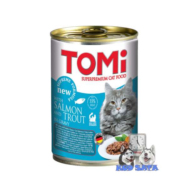 Tomi Konzerva Za Mačke Losos I Pastrmka 400g