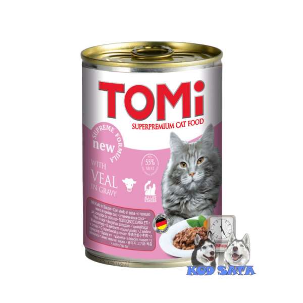 Tomi Konzerva Za Mačke Teletina 400g