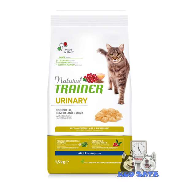 Trainer Natural Cat Urinary Hrana Za Podršku Urinarnog Sistema Piletina 1,5kg