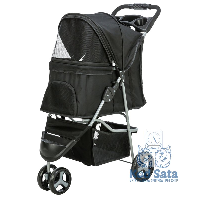 Trixie Buggy Sklopiva Kolica Sa Tri Točka Za Pse i Mačke 47×100×80cm