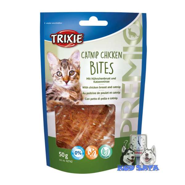 Trixie Catnip Chicken Bites Premio 50g